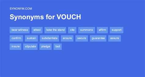 voucher synonym|another word for vouch for.